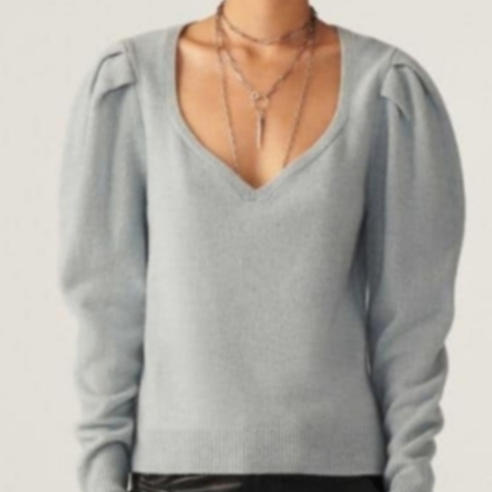 Womens Ba&sh Light Blue Sweater Sz Xs